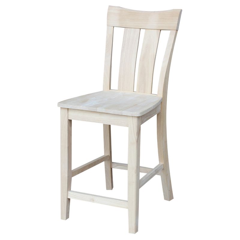 24&#34; Ava Counter Height Barstool Unfinished - International Concepts, 3 of 13