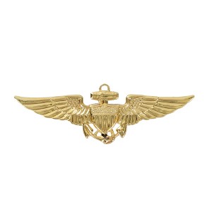 HMS Aviator Pilot Costume Accessory Pin - Gold - 1 of 4