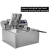 Electric Deep Fryer ,Stainless Steel Commercial Single Fryer, Countertop Kitchen Frying Machine w/Temperature Control, French Fries Donuts - 4 of 4