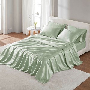 Lycvki 6-Pieces Satin Luxury Sheet Set Full - 1 of 4