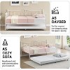 Metal Daybed Twin Size Day Bed with Headboard and Heavy Duty Steel Slats Support, Mattress Foundation Platform Sofa Bed, for Living Room, Bedroom - 3 of 4