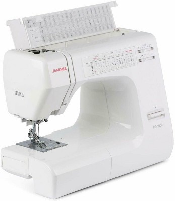 Janome HD5000 Heavy Duty White Aluminum Sewing Machine
