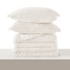 Peace Nest Fluffy Shaggy Faux Fur Comforter Set, Fuzzy Plush Bedding Set - 3 of 4