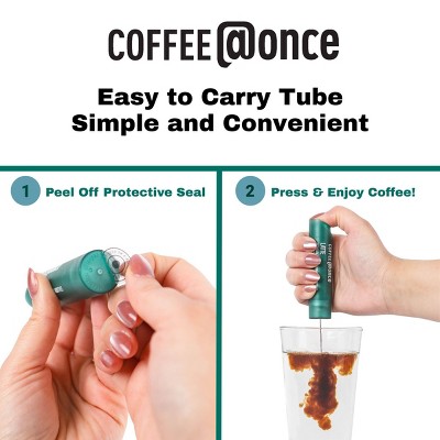 @Once Coffee Latte Espresso Roast Single Serve Nitro Coffee Cartridges - 96g/6ct