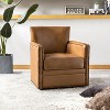 Gabino 29 Wide Genuine Leather Swivel Chair| ART OF LIVING DESIGNS - 2 of 4