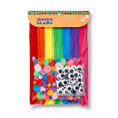 300 Pieces 1 Inch Assorted Pom Poms Craft Pom Pom Balls Colorful Pompoms  for DIY Creative Crafts Decorations Kids Craft Project