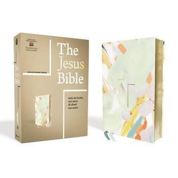 The Jesus Bible, ESV Edition, Leathersoft, Multi-Color/Teal - by  Zondervan (Leather Bound)