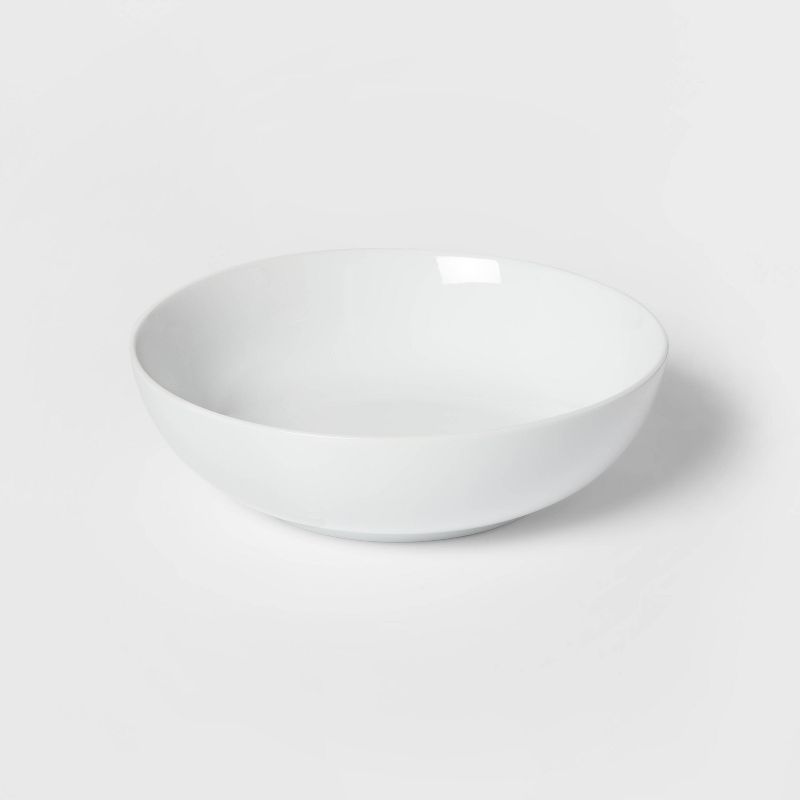 136oz Porcelain Coupe Serving Bowl White - Threshold&#8482;, 1 of 5