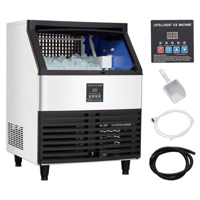 Commercial Ice Maker Machine 440lbs/24H, Stainless Steel Under Counter ice Machine with 88lbs Ice Storage Capacity
