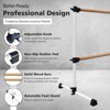 Gulches 4FT White Solid Wood Ballet Barre 7 46 Inches Adjustable Non slip For Dance Practice Home Studio School - 2 of 4