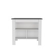 NicBex Kitchen Island Cart with 3 Open Shelves,Kitchen Island with Storage and Large Work Top,Modern Kitchen Cart,Island Table for Kitchen - 4 of 4
