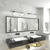 Apmir H Rectangular High-Strength Tempered Glass and Aluminum Alloy Framed French Cleat Mounted Wall Decor Bathroom Vanity Mirror in Matte Black - 2 of 4