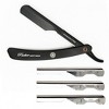 Parker PTABK Stainless Steel Adjustable Straight Razor, Black - 2 of 4