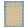 Floral Bordered Area Rugs for Living Room Bedroom Braided Print Rug Soft Washable Foldable Accent Rug Low Pile Non-Slip Carpet - 3 of 4