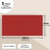 Blue Panda 3 Pack Red and Black Plastic Tablecloth for Kids Buffalo Birthday, Lumberjack Party Decorations, 54 x 108 In - 4 of 4