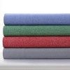 Tribeca Living Yarn Dyed Portuguese Cotton Flannel Extra Deep Pocket Sheet Set - 3 of 3