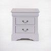 NicBex Nightstand with 2 Drawers,22 inch /21 inch Side Table with Metal Handles and  Elegant Finish,Classic Bedside Table for Bedroom,Living Room - 2 of 4