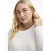 June + Vie by Roaman's Women's Plus Size Ribbed Scoopneck Top - 4 of 4