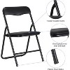 Metal Folding Chairs and Table Set of 3, Upholstered Children's Activity Table Set, Portable Children's Activity Table and Chairs Set - 4 of 4