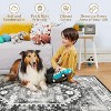 Washable Runner Rug Oriental Vintage Floral Entryway Rug Runner Low Pile Non-Shedding Runners Anti-Slip Soft Faux - 4 of 4