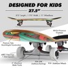Magneto Skateboard | Maple Wood | ABEC 5 Bearings | Double Kick Concave Deck | For Beginners, Teens & Adults (Graffiti) - 4 of 4