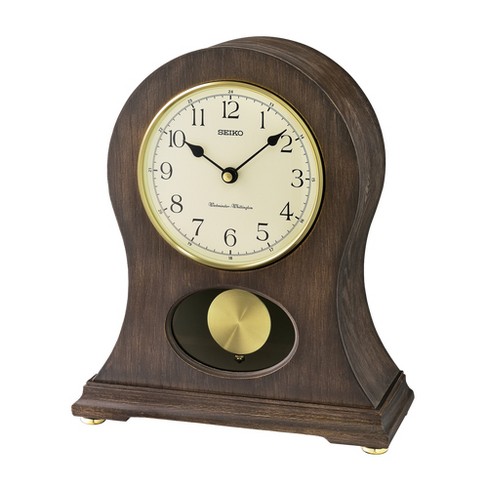 Seiko Tai Wooden Dual Chime Mantel Clock, Brown : Target