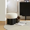 Okak Cute Ottoman Bench Snowman Stool with Plush Cushion  Footrest Stool for Couch, Living Room, Entryway, Bedroom, End of Bed - 4 of 4