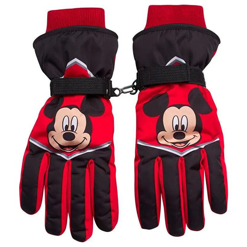 Disney Mickey Mouse Boys Winter Insulated Snow Ski Gloves or Mittens - Ages 2-7, 1 of 5