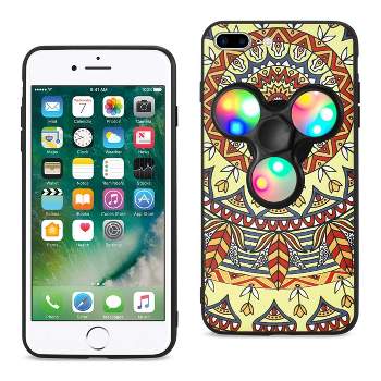 Reiko Design The Inspiration of Terre iPhone 8 Plus/ 7 Plus Case with LED Fidget Spinner Clip On in Saffron