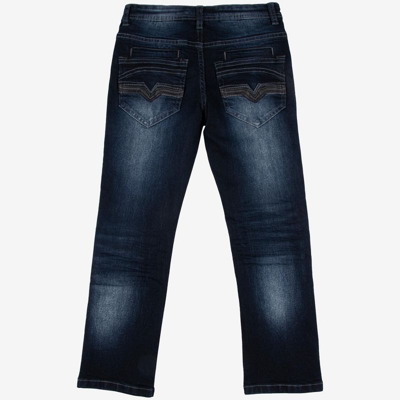 X RAY Little Boy's Dark Blue Washed Jeans, 2 of 5