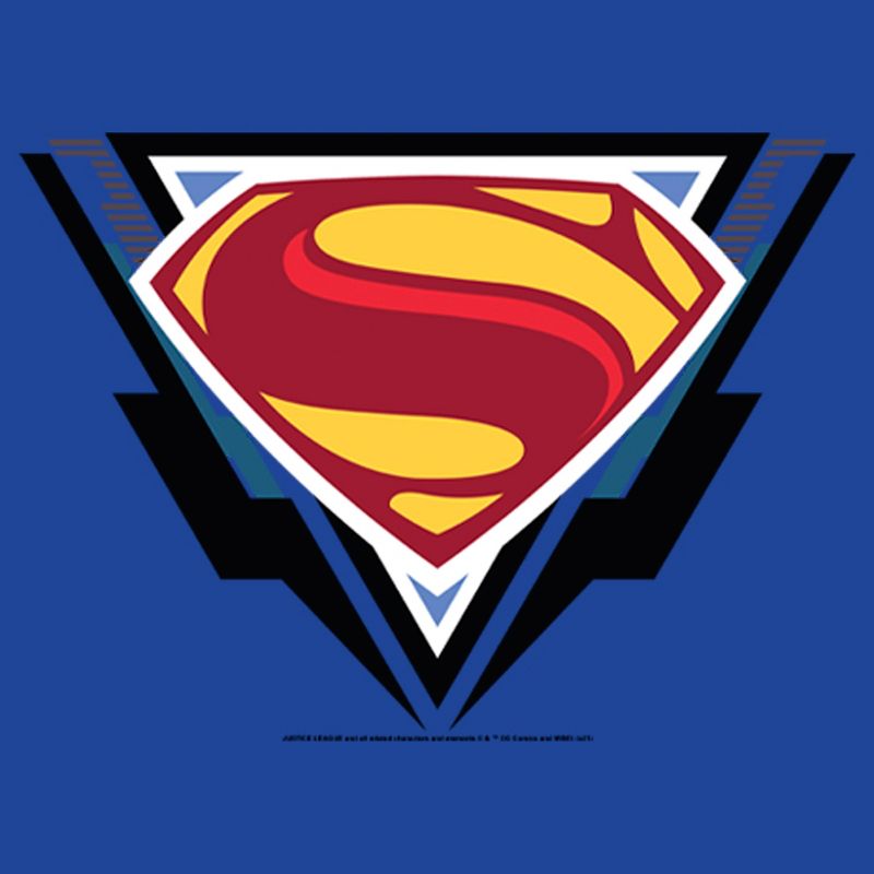 Juniors Womens Zack Snyder Justice League Superman Comic Logo T-Shirt, 2 of 5
