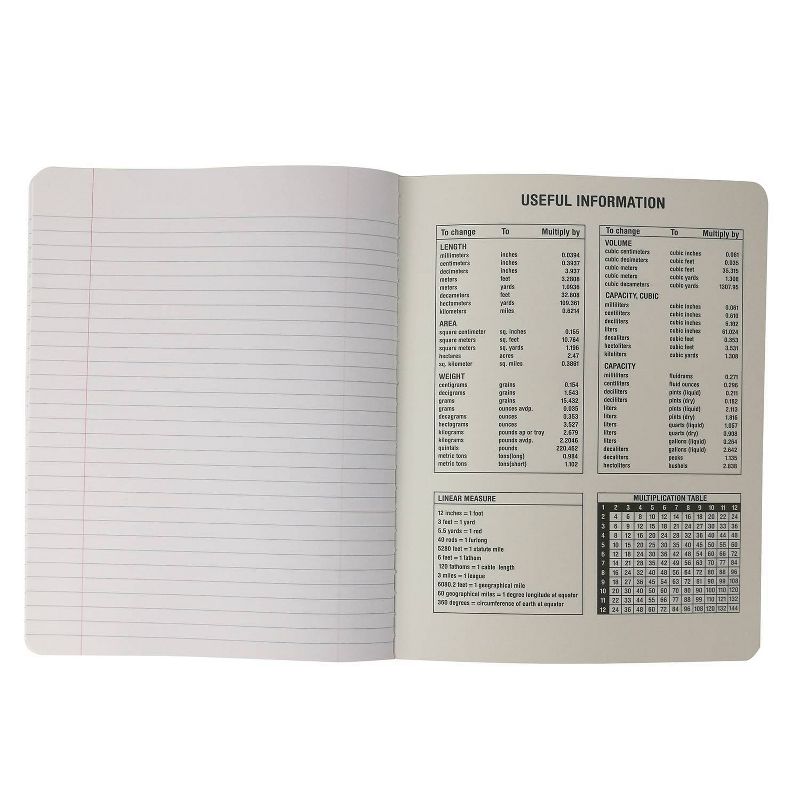 College Ruled Solid Composition Notebook Black - Unison, 3 of 4