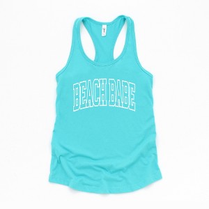 Simply Sage Market Women's Beach Babe Varsity Racerback Tank - 1 of 2