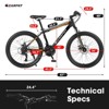INFURNIC Bicycles 26 Inch Mountain Bike with Shimano 21 Speeds and Mechanical Disc Brakes for Teens and Adults, Orange, 71"*25"*39.3" - 4 of 4