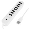 Unique Bargains Laptop PC Keyboard Cable 8-Port Splitter Adapter USB 2.0 Hub Expander - image 3 of 4