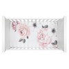 Lambs & Ivy Floral Garden Pink/White Watercolor Cotton Baby Fitted Crib Sheet - 2 of 4