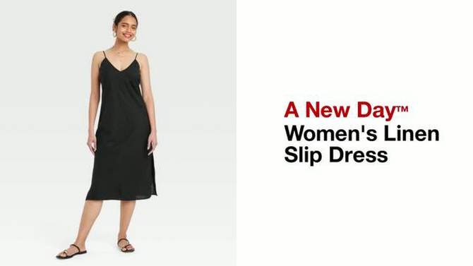 Women's Linen Slip Dress - A New Day™, 2 of 5, play video