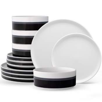 Noritake ColorStax Stripe 12-Piece Dinnerware Set