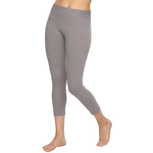 Felina Women's Lurra Capri Leggings (heather Charcoal, Small) : Target