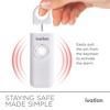 Ivation Personal SOS Keychain Alarm, 125 dB Rechargeable Personal Alarm W/LED Strobe Light - 3 of 4