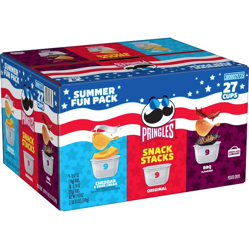 Pringles Snack Stacks Summer Fun Pack - 19.3oz/27ct, 1 of 7