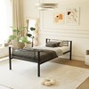 KTMBDW Heavy Duty Triple Bunk Bed, Twin-Size Metal Bunkbeds with Ladder, Family-Friendly for All Ages, No Box Spring Needed, Easy Assembly, Black - 2 of 4