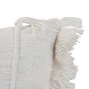 Striped Hand Woven 14x22" Decorative Cotton Throw Pillow with Hand Tied Tassels and Fringe - Foreside Home & Garden - 2 of 4