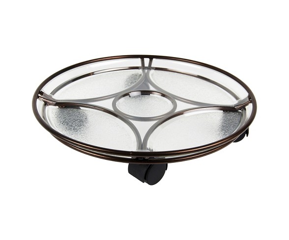 14" Plant Caddy - Bronze - Plastec&#153;