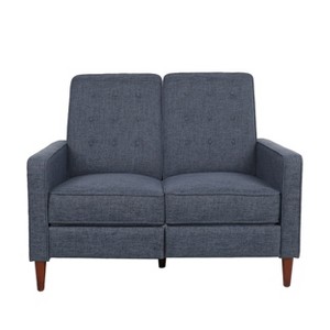 Christopher Knight Home Denison Upholstered Tufted  Loveseat Pushback Recliner - 1 of 4