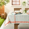 60"x84" Multi Plaid Woven Tablecloth Cream - Hearth & Hand™ with Magnolia - 2 of 3
