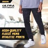 Ultra Performance Mens 3 Pack Open Bottom Sweatpants with Pockets, Casual Sweatpants for Men - 3 of 4