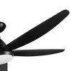 YUHAO 48 in. Indoor Modern Contemporary ABS Blades Integrated Dimmable LED Ceiling Fan with Light and Remote Control - 3 of 4