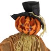 Northlight Animated Jack-O'-Lantern Scarecrow Halloween Decoration - 6' - image 3 of 4