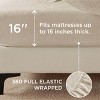 Cotton Sheets Set, Blend from Linen Cotton Bedsheets, GentleSoft™ & Breathable Bedsheets with 16 Inches Pocket, Gifts for All Seasons - 4 of 4